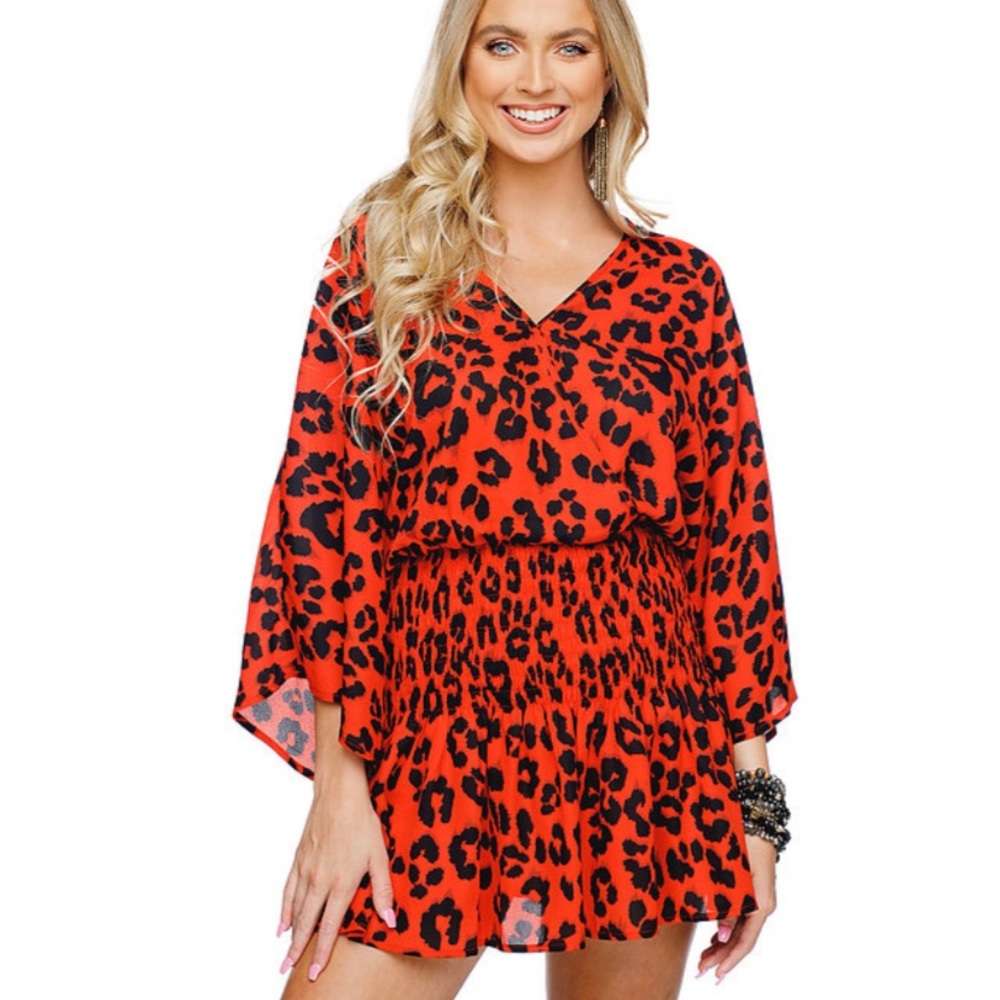 Red Cheetah Dress